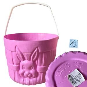 General Foam Plastics 2002 Bunny Rabbit Easter Egg Basket Bucket